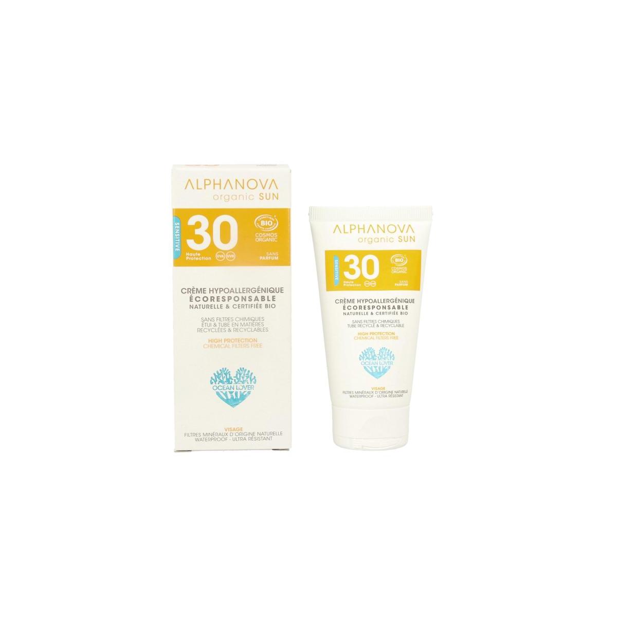 Sun creme SPF30 bij zonne-allergie en waterproof