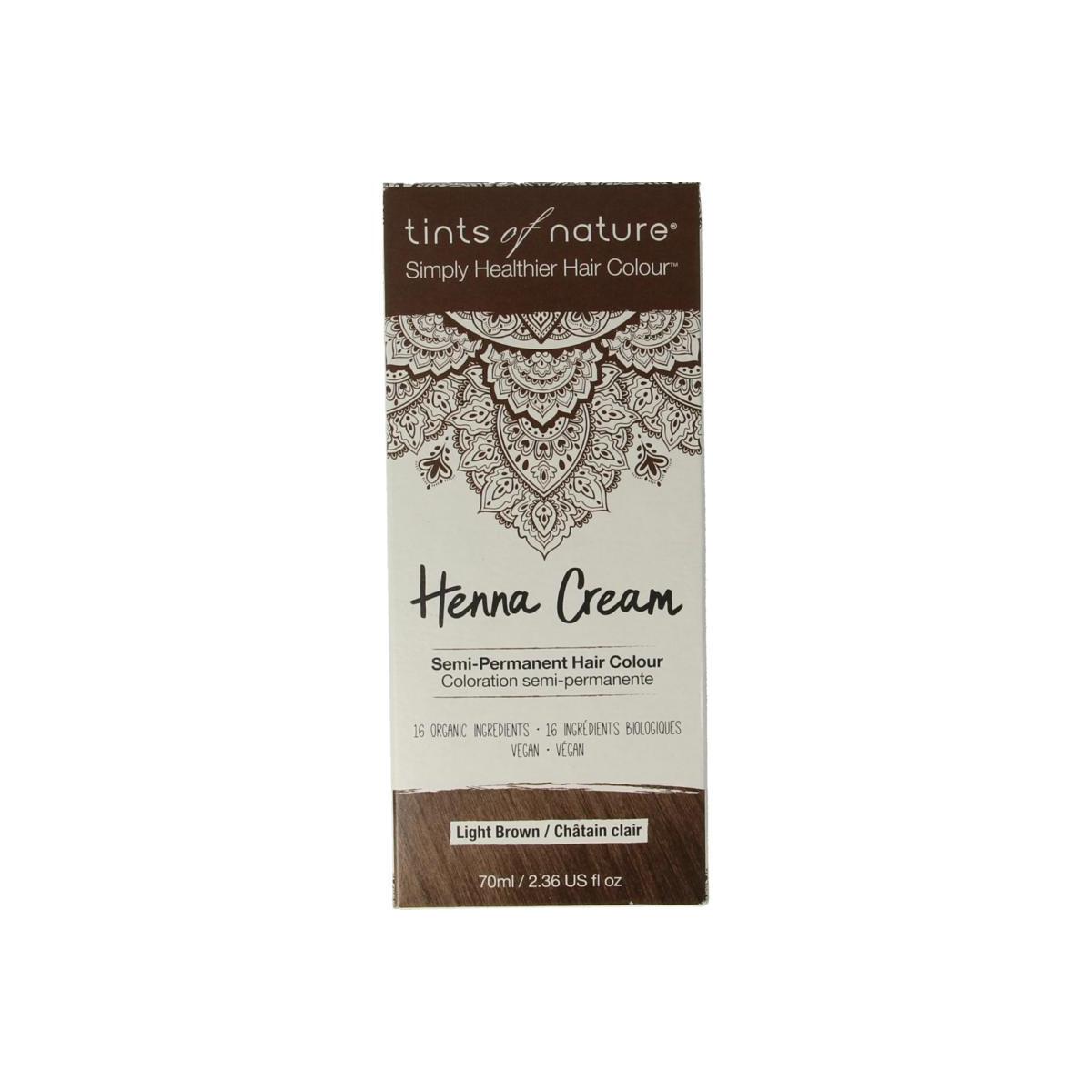 Henna cream light brown semi permanent