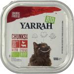 Biologisch kattenvoer chunks met kip en rund
