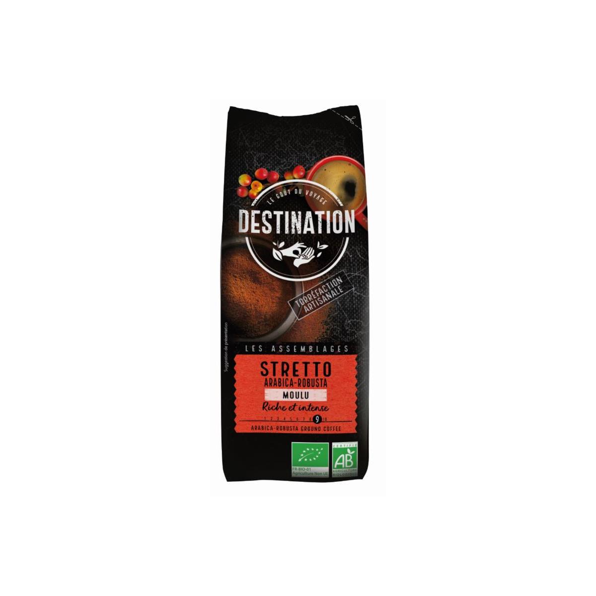 Koffie stretto gemalen