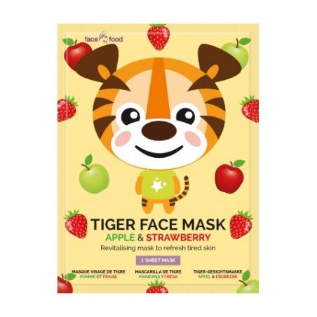 Tiger sheet face mask apple & strawberry