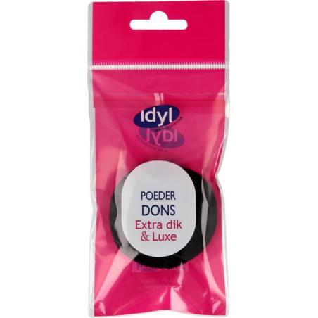 Poederdons zwart extra dik & luxe