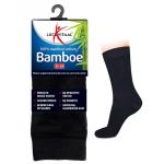 bamboe sok lang zwart 39-42