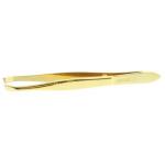 Pincet 8cm goud scheef geb 328