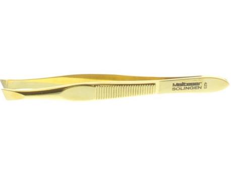 Pincet 8cm goud scheef 423-G