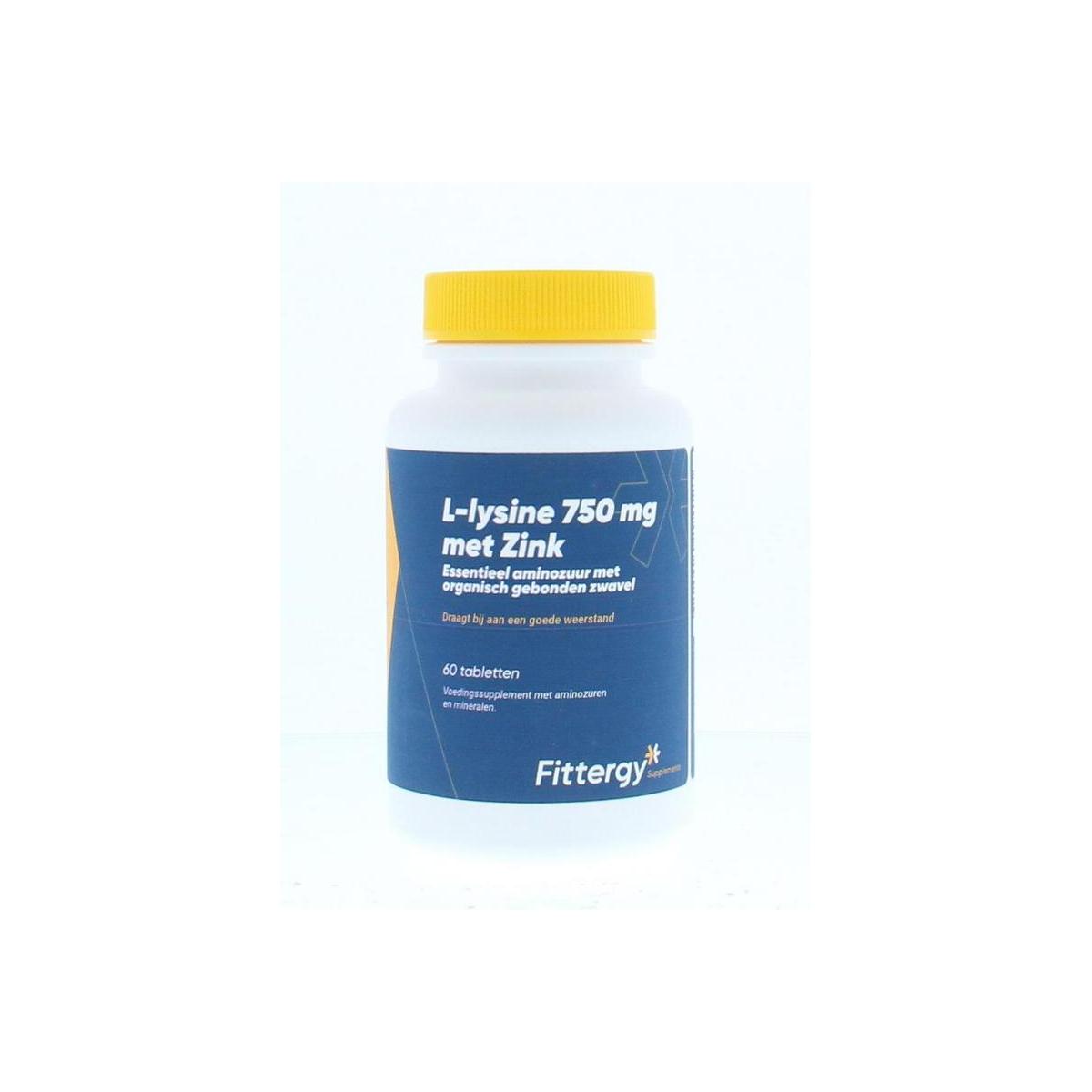 L-Lysine 750 mg met zink