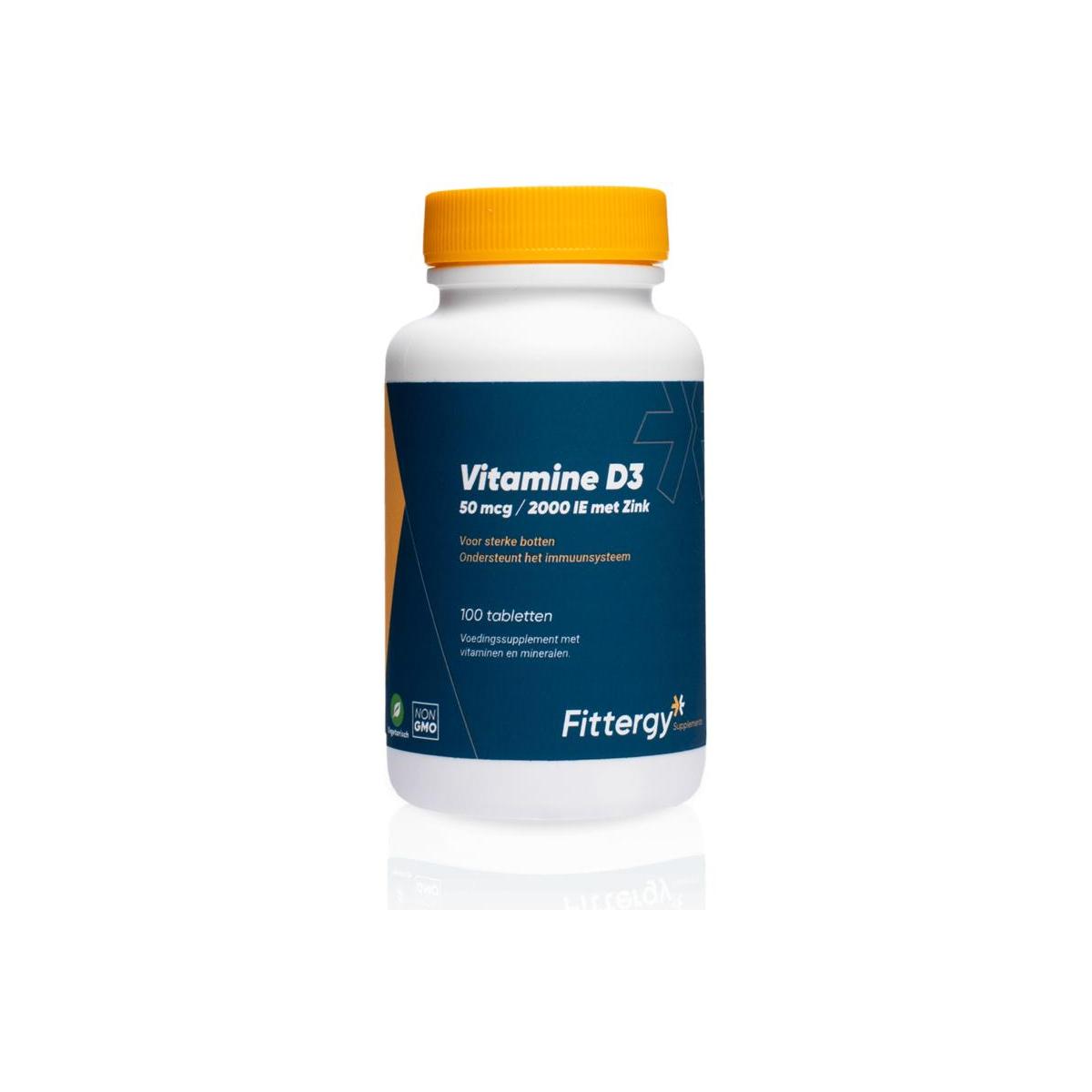 Vitamine D3 50 mcg met zink