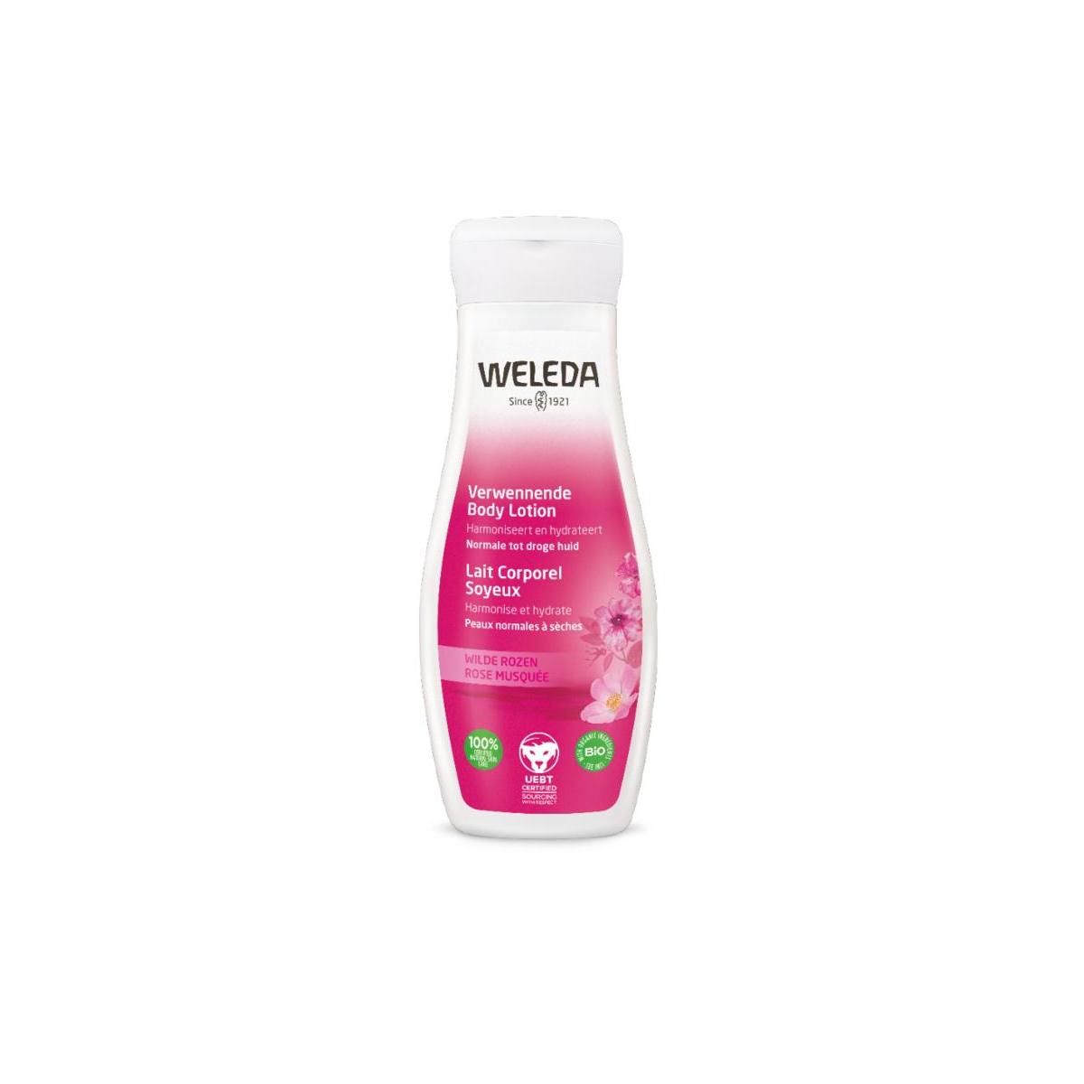 Wilde rozen verwennende bodylotion