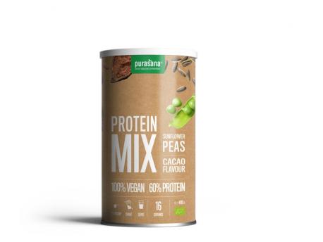 Protein mix vegan erwt & zonnebloem cacao bio