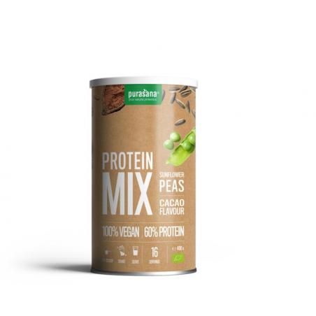 Protein mix vegan erwt & zonnebloem cacao bio