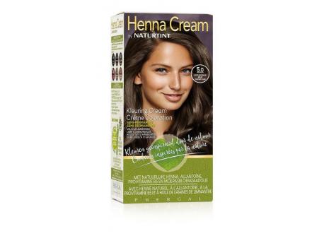 Henna cream 5.00 licht kastanje bruin