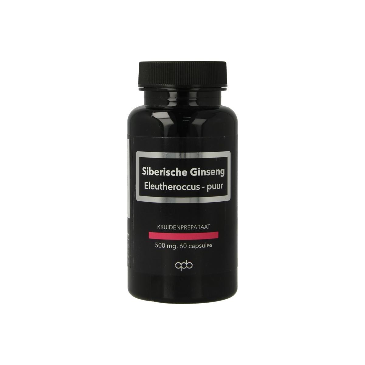 Siberische ginseng / eleutherococcus 500 mg