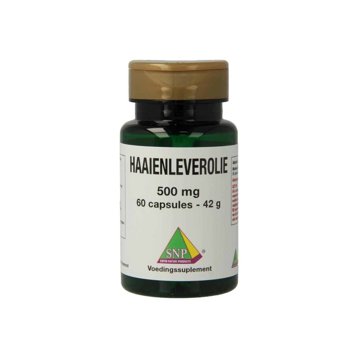 Haaienleverolie 500 mg