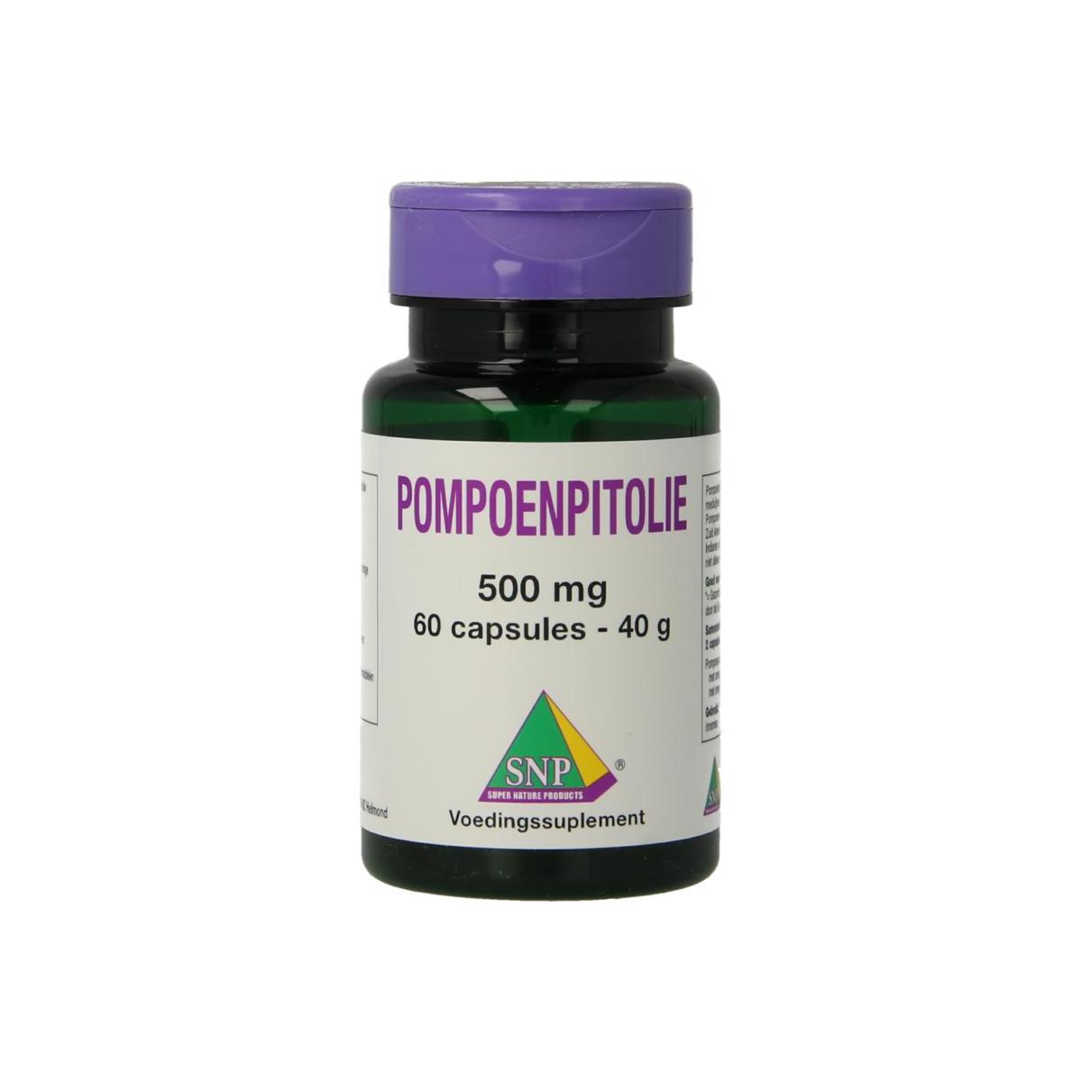 Pompoenpitolie 500mg