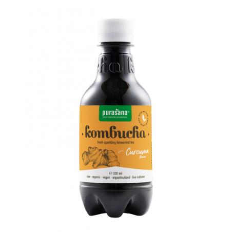 Kombucha fresh sparkling tea curcuma