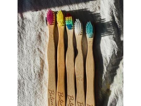Bamboe tandenborstel voor kinderen blauw