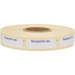 Etiket N49 geopend op