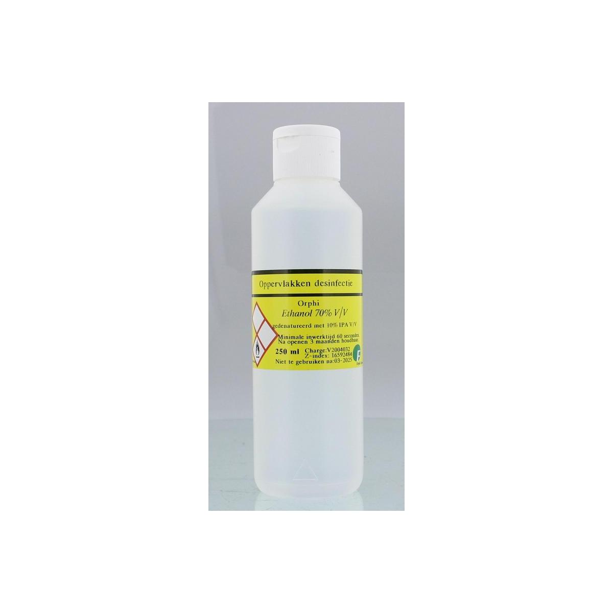 Alcohol 70% ethanol 10% Isopropanol