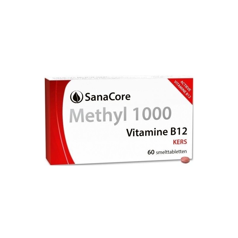 Sanacore Methyl 1000 mcg Vitamine B12 Kers 60 tabletten