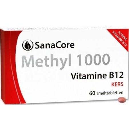 Sanacore Methyl 1000 mcg Vitamine B12 Kers 60 tabletten