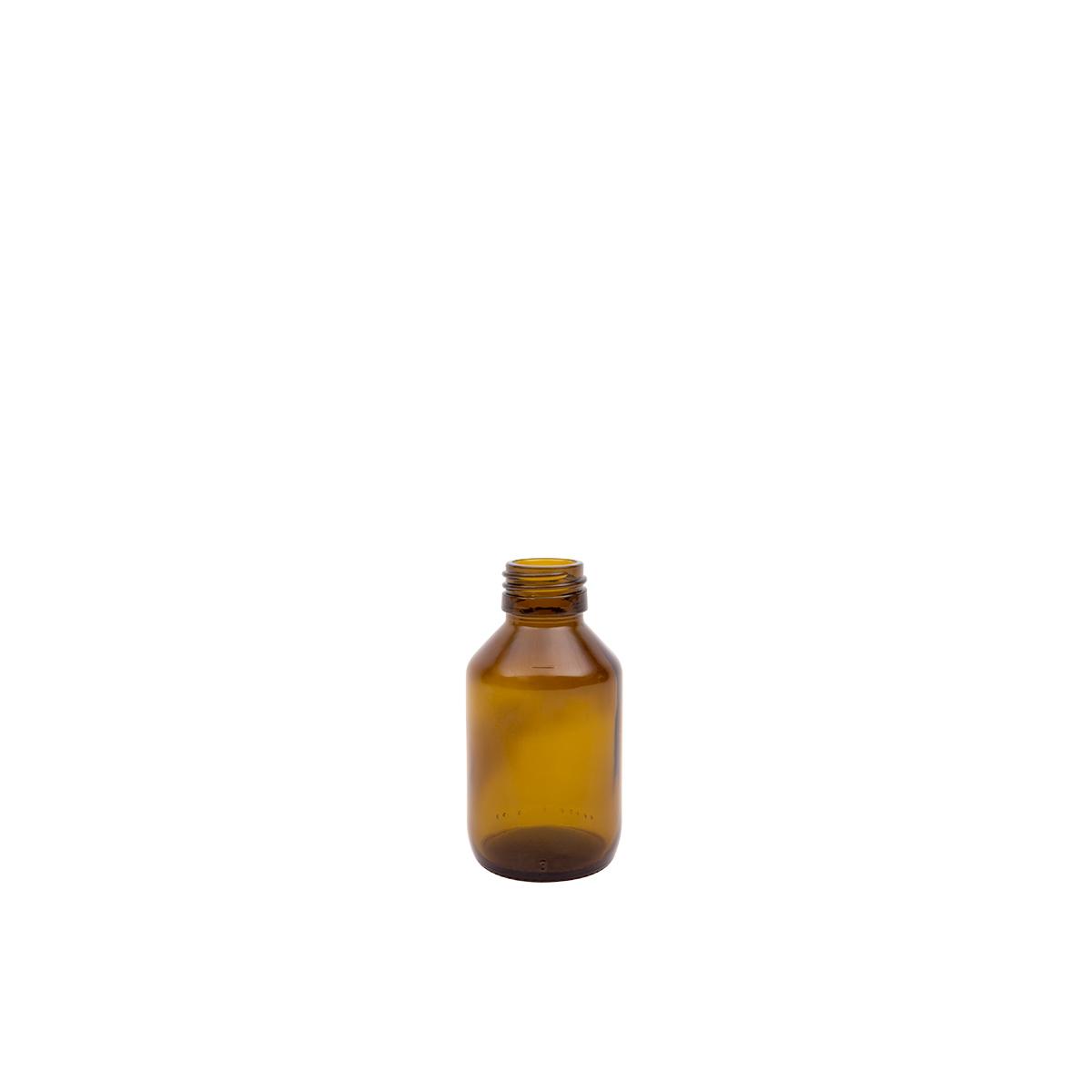 Medicijnfles ongedopt bruin 100ML