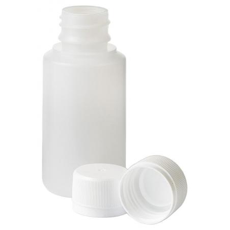 Fles HDPE naturel + afsluitdop 28mm 100ML