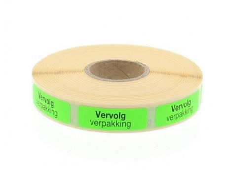 Strooketiket vervolg verpakking 30X10mm 1000stuks