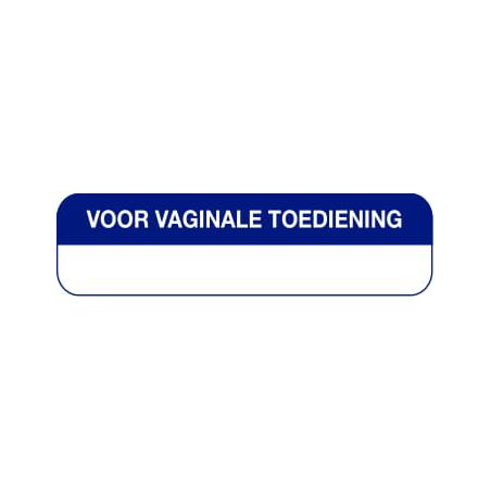 Strooketiket voor vaginale toediening 44X11mm 750