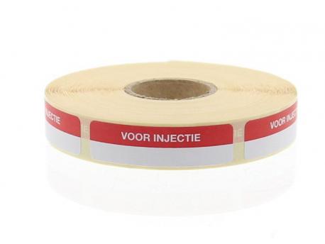 Strooketiket voor injectie 44X11mm 750 stuks