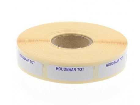 Strooketiket houdbaar tot 30X10mm 1000stuks