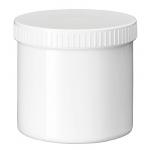 Zalfpot wit PP plastobel gedopt 500ML