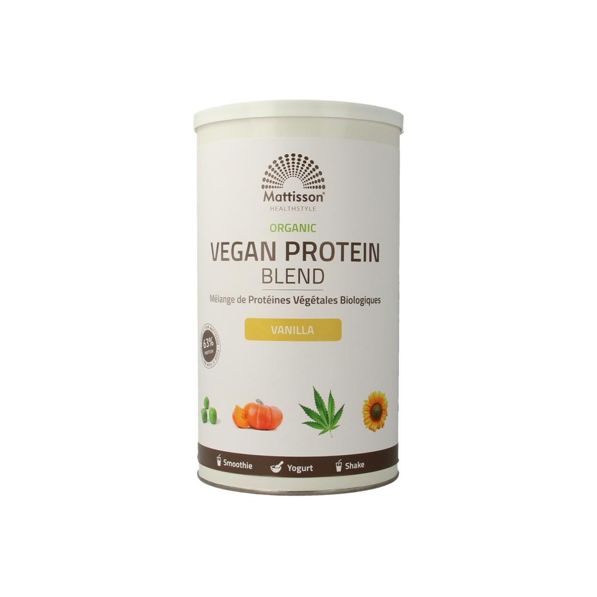 Organic vegan protein blend vanilla