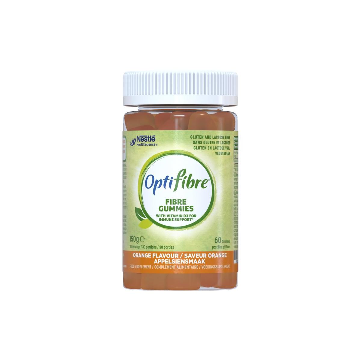 Optifibre gummies Vitamine D3 appelsien