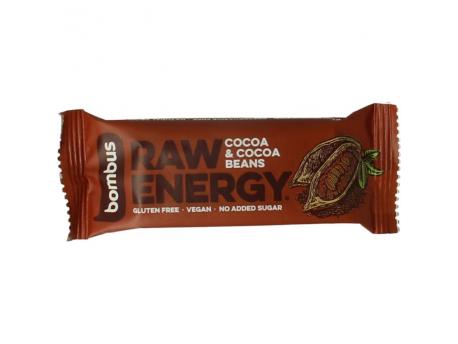 Raw energy bar cocoa & cocoa beans
