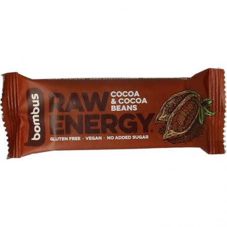 Raw energy bar cocoa & cocoa beans