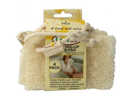 Schoonmaakspons loofah dun bio