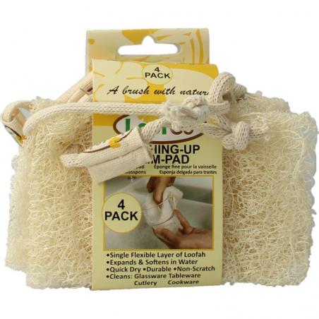Schoonmaakspons loofah dun bio
