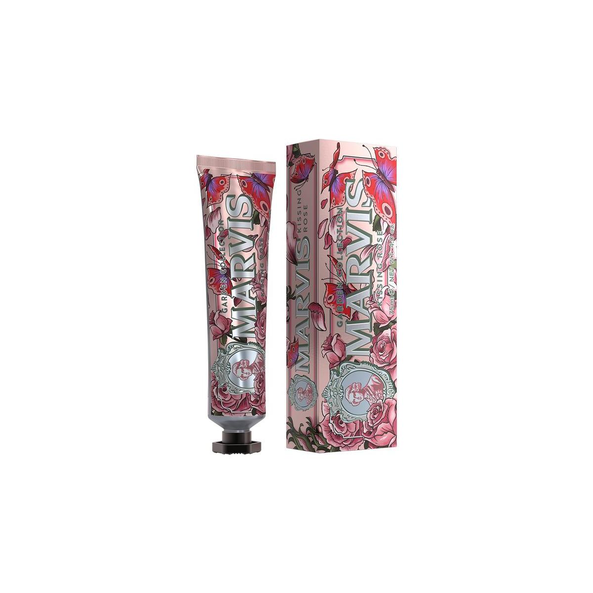 Toothpaste kissing rose