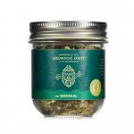 Zout met zeekraal glazen pot