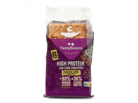Less carb-high protein crackers zonnebl/pompoenpit