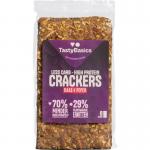 Less carb-high protein crackers kaas peper