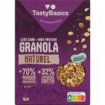 Less carb-high protein granola naturel