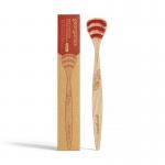 Tongue brush medium beechwood