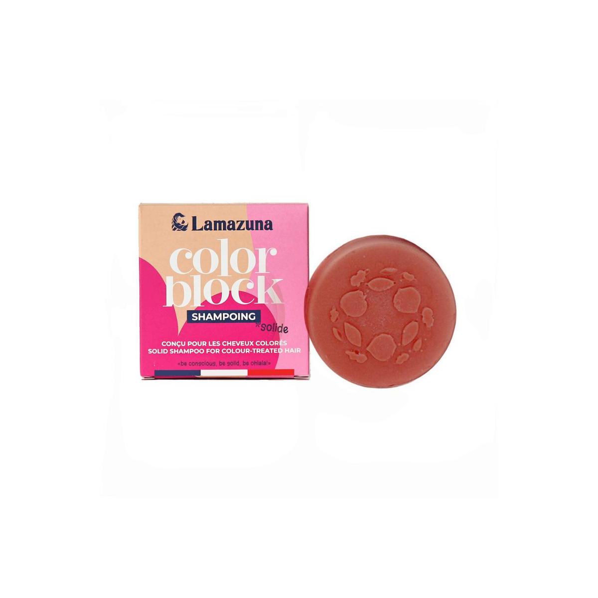Shampoo bar color-treated hair color block