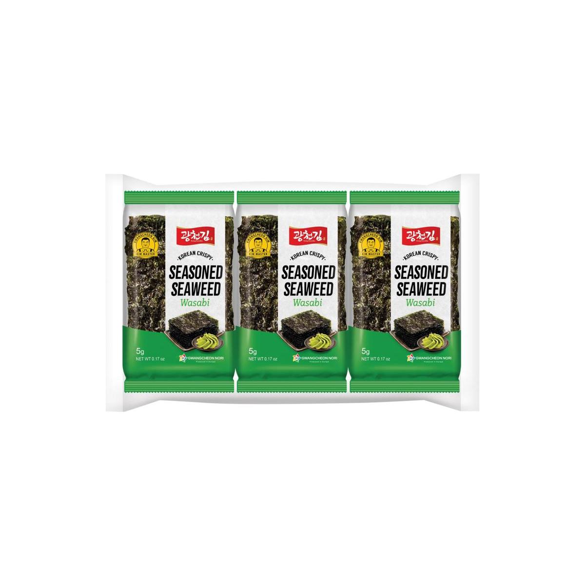 Zeewier snack wasabi 3x5 gram