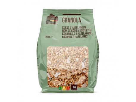 Granola kokos hazelnoot bio