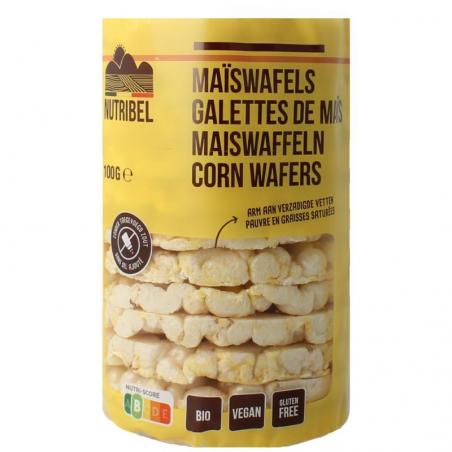 Maiswafels zonder zout glutenvrij bio
