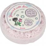 Cosmetics shower sponge with love