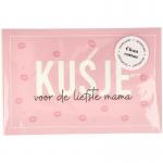 Geurkaart kusje voor de liefste mama