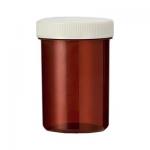 Tabletflacon 55ml bruin met dop